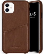 Selencia Vayu Vegan Lederen Backcover iPhone 11 hoesje - Bruin