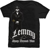 Lemmy Kilmister Heren Tshirt -XXL- Sharp Dressed Man Zwart