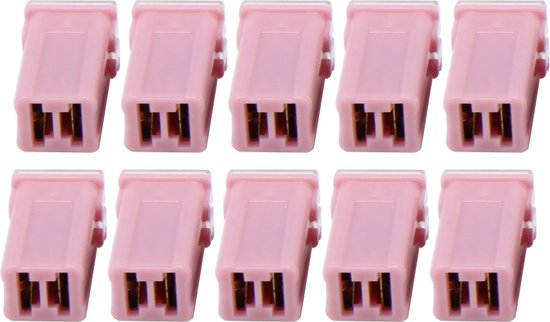 10 STKS Voertuig Auto Plastic Shell Rechte Vrouwelijke Terminal Push in Blade Cartridge PAL Fuse 30 Amp 32 V