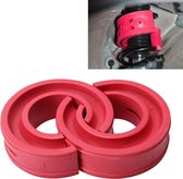 2 STKS Auto Auto B + Type Schokdemperveer Bumper Vermogen Kussen Buffer, Veer Afstand: 38mm, Colloïd Hoogte: 72mm (rood)