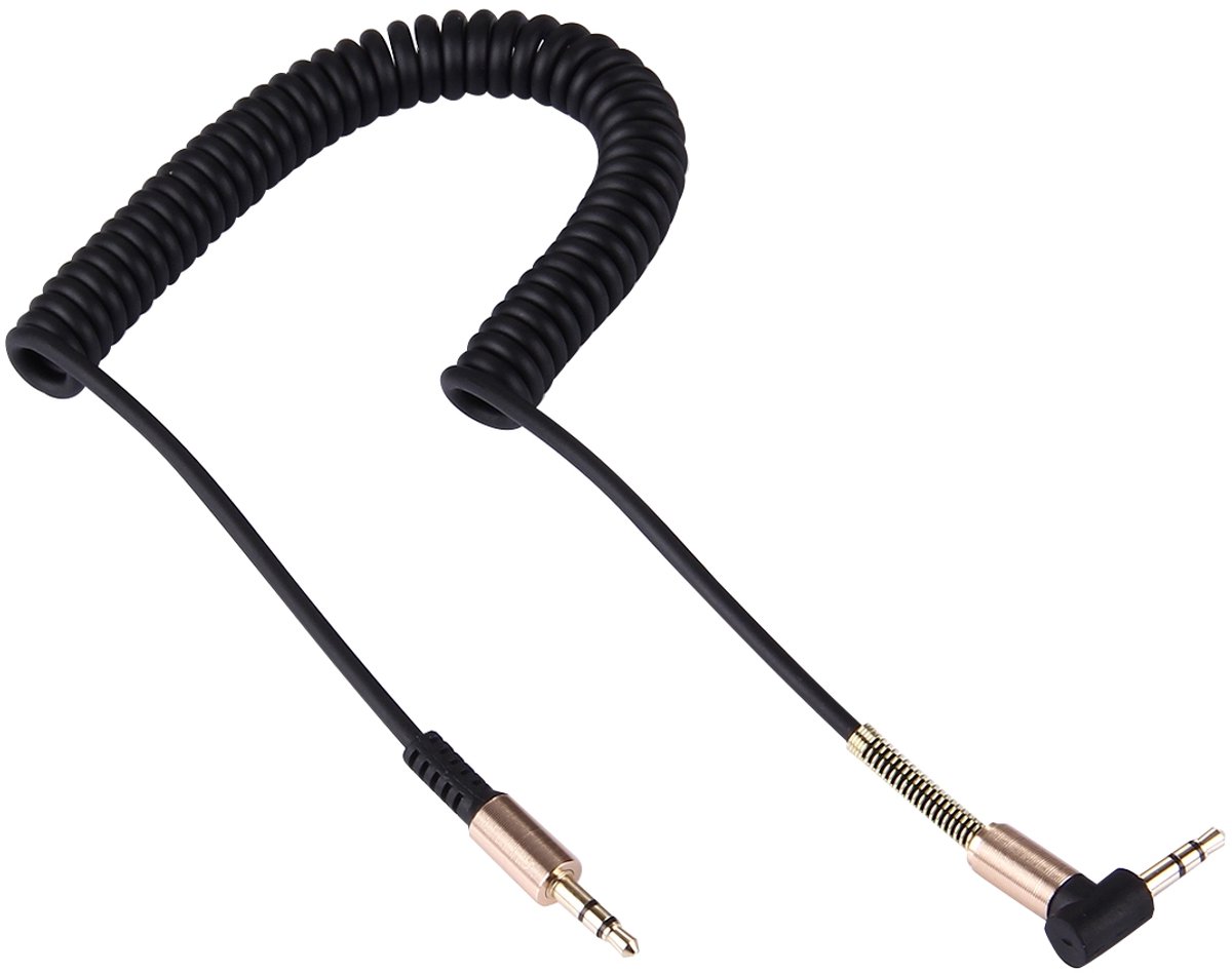 Audiokabel 3,5mm AUX - Tot 1,6 meter - Zwart