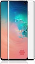 mocolo 0.33mm 9H 3D ronde rand gehard glasfilm voor Galaxy S10, vingerafdruk ontgrendeld ondersteund (zwart)