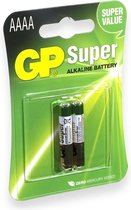 GP Super Alkaline AAAA batterijen - 2 stuks