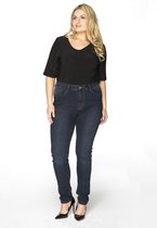Yoek | Grote maten - dames jeans skinny fit extra lang - donkerblauw
