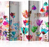 3D Tapijt Vouwscherm - Kamerscherm - Scheidingswand - Colorful tulips II [Room Dividers] 225x172 - 3D Tapijt