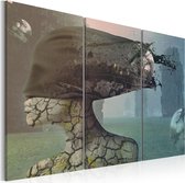 Schilderijen Op Canvas - Schilderij - Brainstorm - triptych 120x80 - Artgeist Schilderij