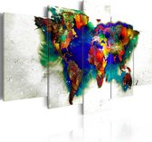 Schilderijen Op Canvas - Schilderij - Green planet 100x50 - Artgeist Schilderij