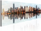 Schilderijen Op Canvas - Schilderij - Morning - Manhattan 120x40 - Artgeist Schilderij