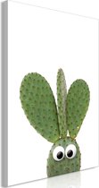 Schilderijen Op Canvas - Schilderij - Ear Cactus (1 Part) Vertical 60x90 - Artgeist Schilderij