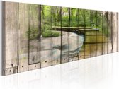 Schilderijen Op Canvas - Schilderij -  The River of Memories 150x50 - Artgeist Schilderij
