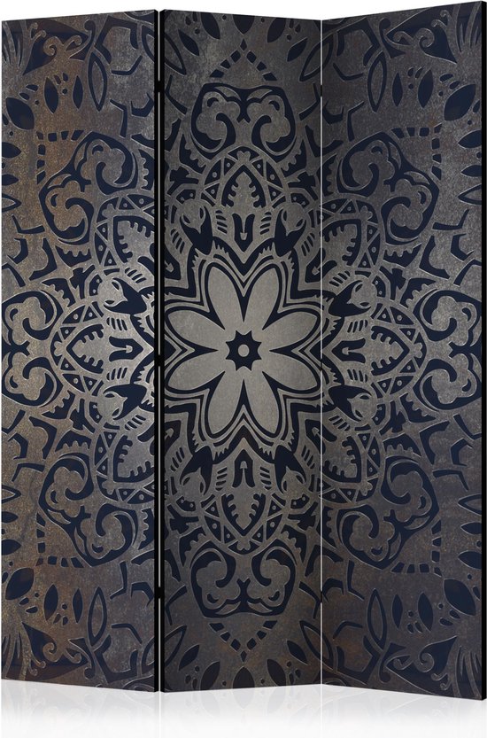 Kamerscherm - Scheidingswand - Vouwscherm - Iron Flowers [Room Dividers] 135x172 - Artgeist Vouwscherm