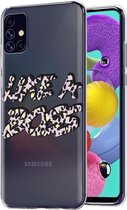 iMoshion Design voor de Samsung Galaxy A51 hoesje - Like A Boss - Paars / Zwart