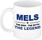 Mels The man, The myth the legend cadeau koffie mok / thee beker 300 ml