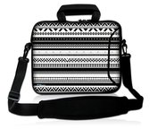 Laptoptas 11,6 inch artistiek zwart/wit - Sleevy