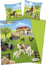 Schleich Farm World  dekbedovertrek 70x890 / 140x200cm