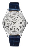 Orphelia 122-1729-89 - Horloge - Leer -  Blauw - 34 mm