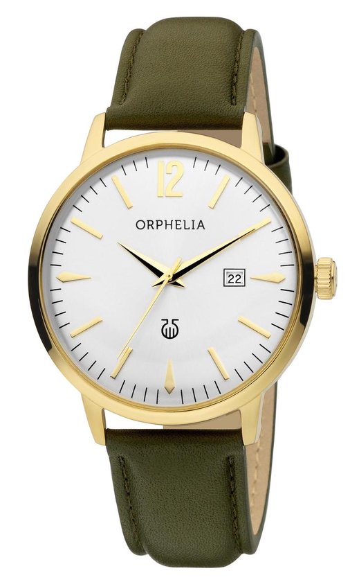 ORPHELIA Mens Analogue Watch Zoom Green Leather