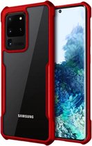 Samsung Galaxy S20 Ultra Bumper case - rood met Privacy Glas