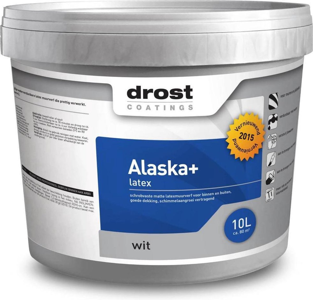 Drost Alaska+ 10 liter - Wit