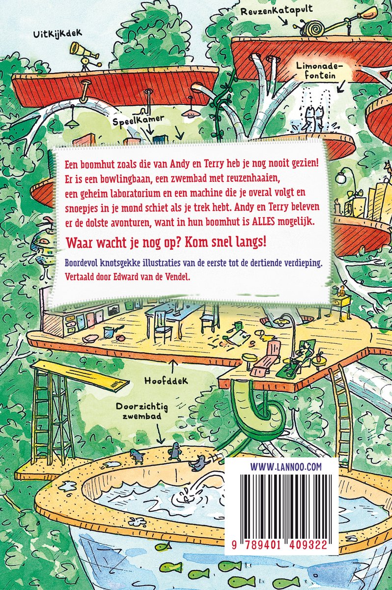 De waanzinnige boomhut 1 - De waanzinnige boomhut van 13 verdiepingen - back cover