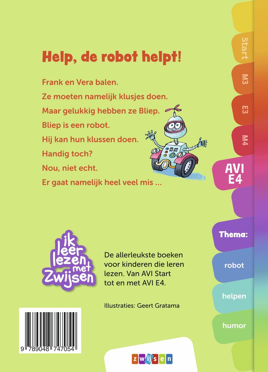Ik leer lezen met Zwijsen - Help, de robot helpt! - back cover