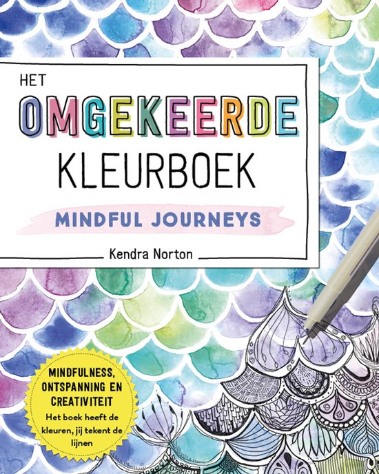 Het omgekeerde kleurboek - Mindful Journeys - cover