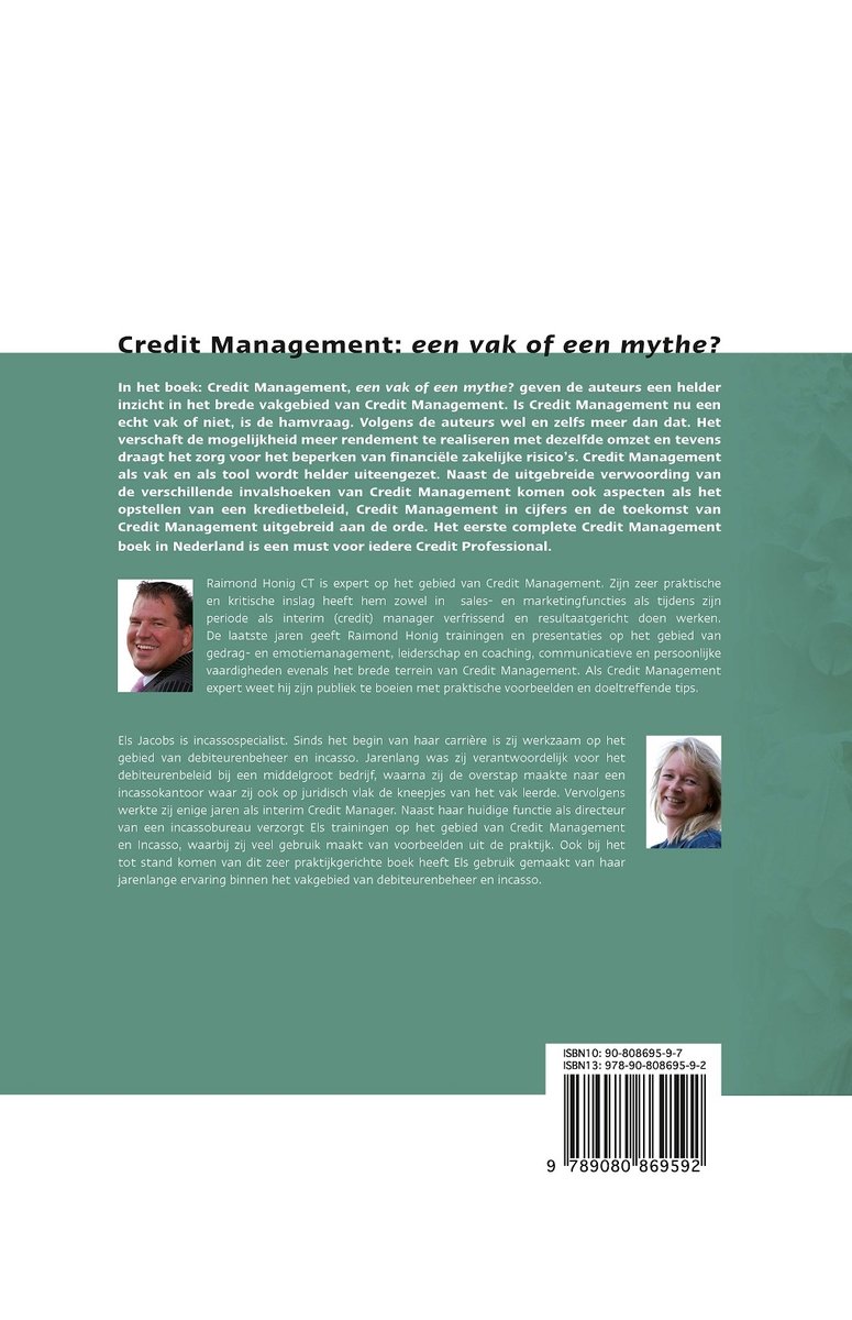 Credit Management - back cover