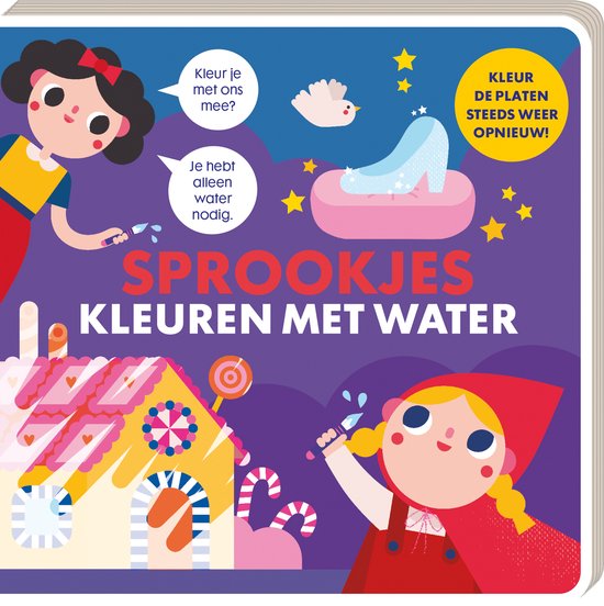 Kleuren met water - Sprookjes - cover