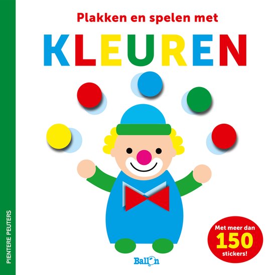 Foto: Pientere peuters 0 plakken en spelen met kleuren