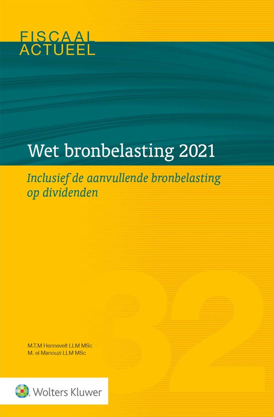 Wet bronbelasting 2021 - cover