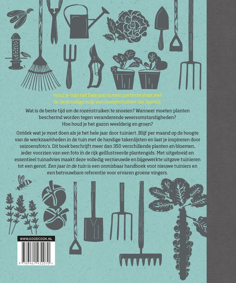 Een jaar in de tuin - back cover