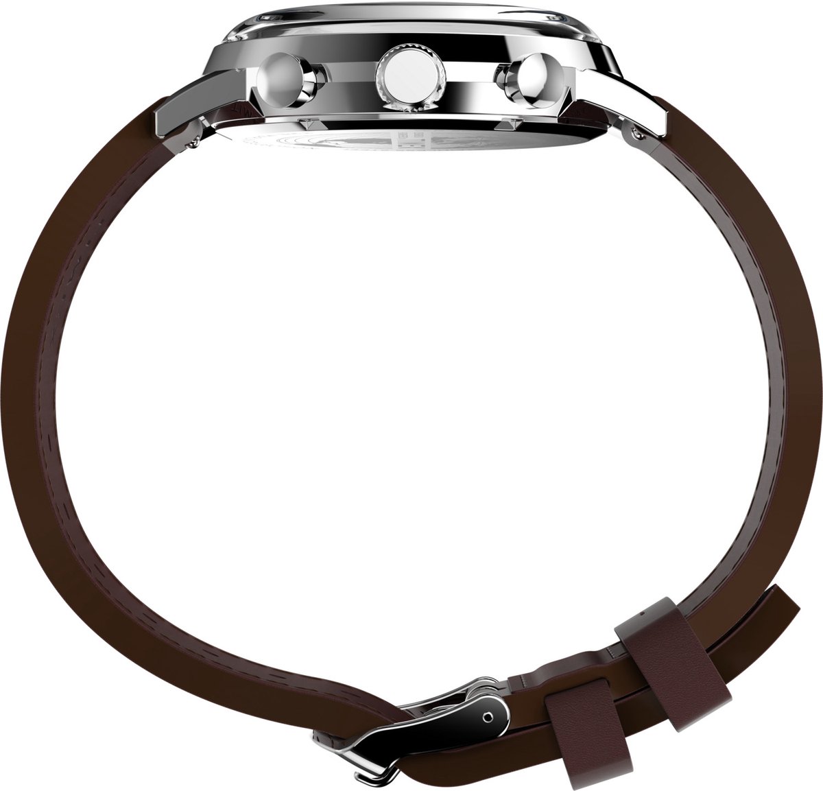 Timex Marlinâ® Quartz Chronograph Watch Blauw En Braun Case: 100% Roestvrij Staal | Armband: 100% Leer 40 TW2W10100AJ, TW2W10200AJ