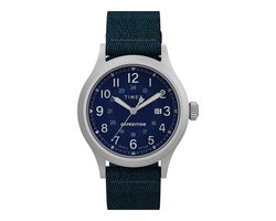 Timex Expedition North® Sierra Kwarts Analoog Horloge Blauw Kast: 100% Loodarm Messing | Armband: 100% Gerecycled Materiaal 40 TW2V65600YH, TW2V65700YH