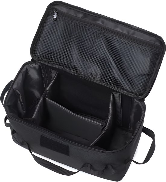 CarryQuest® - Geïsoleerde Koeltas - Lunchtas - Outdoor Camping Gas Tank Opbergtas - Grote Capaciteit + Duurzaam Materiaal - Grond Nageltas - Picknick Kookgerei Kit Tas - Zwart van Merkloos — afbeelding 2