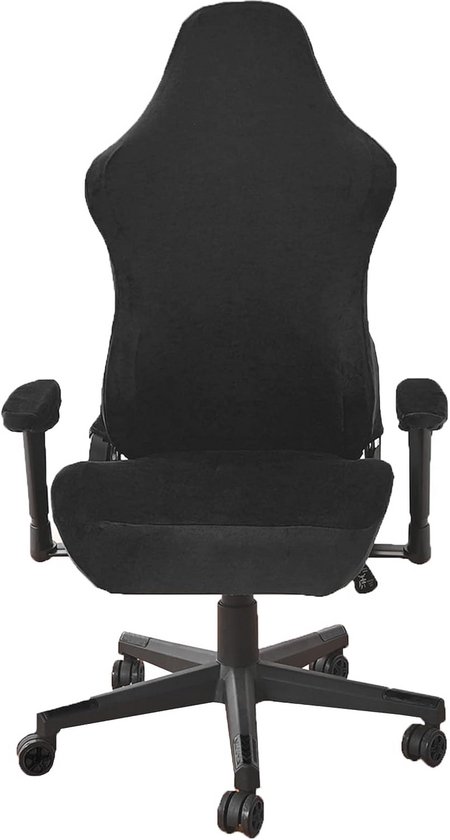 Devoko Gamingstoel met massagefunctie en led, ergonomische bureaustoel met voetensteun, gamingstoelen voor kantoor en games, met RGB-verlichting, grijs