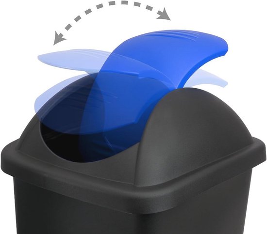 Stefanplast ® Mülleimer 60L Schwingdeckel Abfalleimer Abfallbehälter Müllbehälte