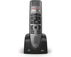 Philips SpeechMike Draadloze dicteermicrofoon SPM4000 - Studiokwaliteit microfoon - Touch sensor - Druktoetsen - Docking station - Lossless spraaktechnologie - Antraciet