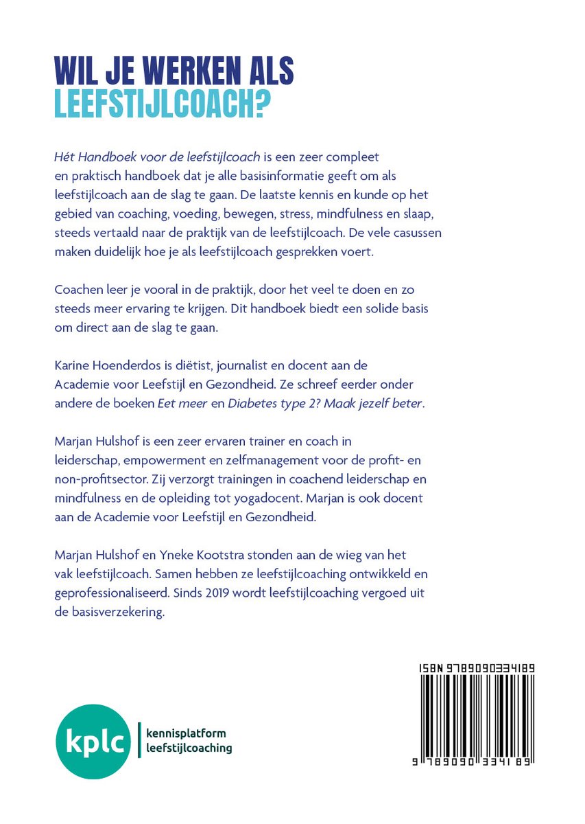 Het handboek voor de Leefstijlcoach - back cover