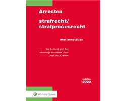 Omslag van Arresten strafrecht/strafprocesrecht 2022
