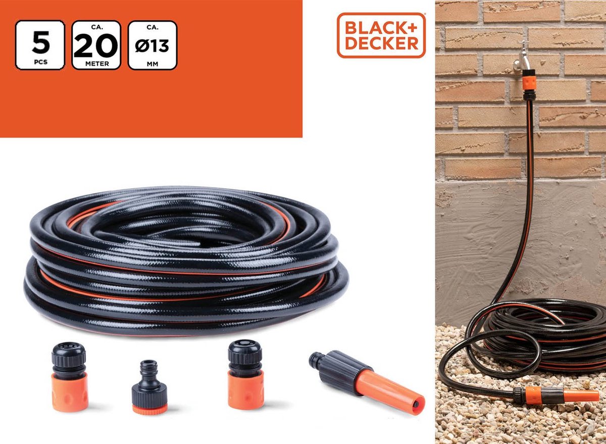 BLACK+DECKER Tuinslang met Koppelingen - Max. 6Bar thumbnail 2