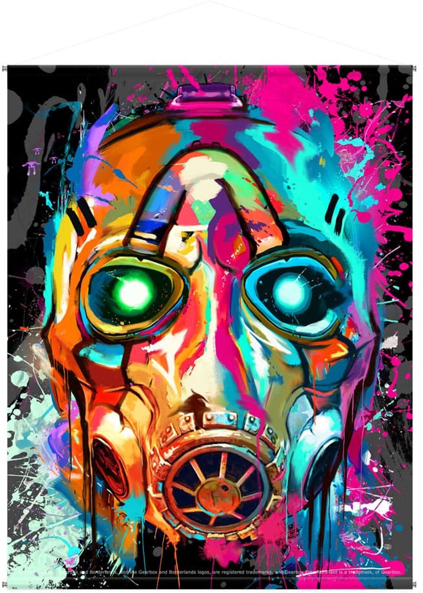 DEVplus Borderlands Poster Canvas Mask Pop Art Poster & Wallscrolls