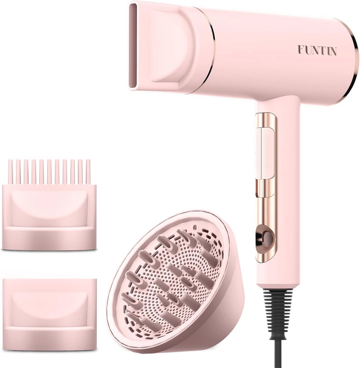 Krul- en stijlhaardroger DC1105R - Professionele Blow Dryer voor Glanzend Haar