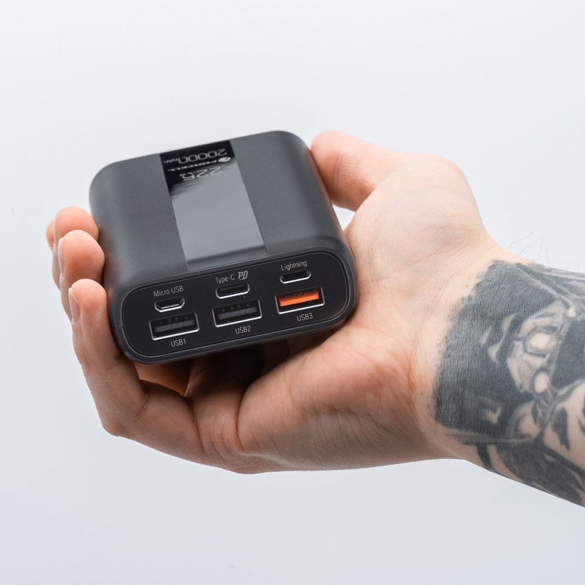 Forcell Powerbank 20000 mAh Snel Opladen Lichtgewicht - afbeelding 3