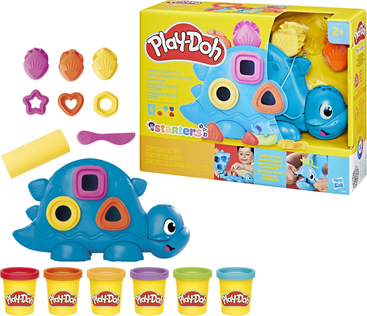 Play-Doh Dino Vormen en Kleuren speelset - boetseerklei — afbeelding 2