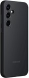 Zwarte Samsung telefoonhoes, achterkant met drie camera-uitsparingen en Samsung logo.