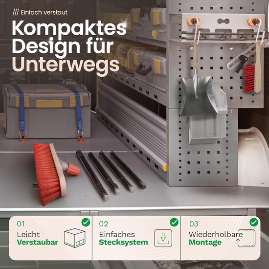 Novaliv straatbezem met steel buiten 40 cm Elaston borstelharen Ideaal als bezem buiten Tuinbezem met steel Harde borstelharen Terrasbezem Tuinbezem Stalbezem Veegbezem Industriële bezem Buitenbezem van Novaliv — afbeelding 3
