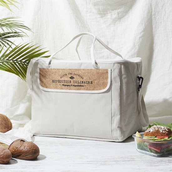 Cook Concept Koeltas Miami - voor lunch en drankjes - 18 liter inhoud - 41 x 24 x 30 cm - Draagband - wit van Cook Concept — afbeelding 4