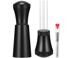 Ibenzoa® Professioneel Barista Espresso Gereedschap met Afneembare Aluminium Handgreep en Roestvrijstalen Naalden