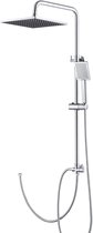 Bol.com DERW Max Doucheset - Regendouche Ø 254 cm - Handdouche Ø 8.5 cm - Chroom aanbieding