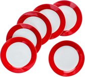 MamboCat MamboCat Set van 6 Variant taartborden ROOD